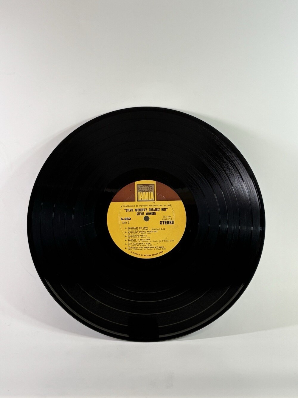 Stevie Wonder - Greatest Hits - 1968 Tamla TS-282 LP Vinyl Record - EX - Picture 5 of 6